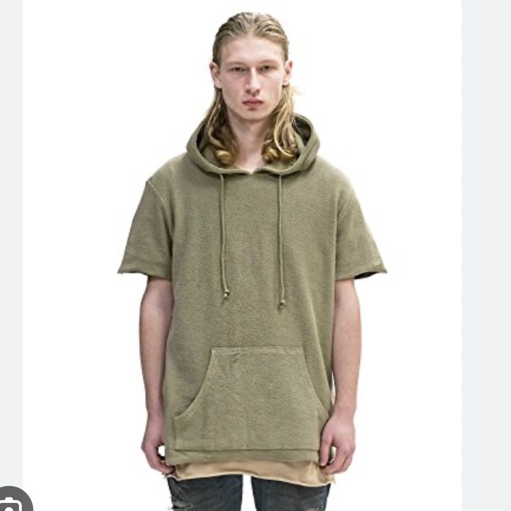 Reversed French Terry Pullover Raw-Cut sweatshirt Hoodie